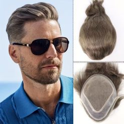 Men’s Ash Blonde Toupee Hairpiece